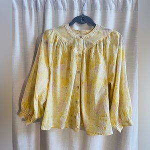 Billabong button up blouse size medium.